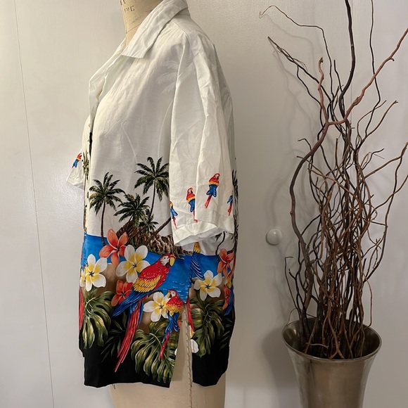 Pacific Legend Hawaiian Shirt Womens Short Sleeve Floral Made In Hawaii - Picture 3 of 7